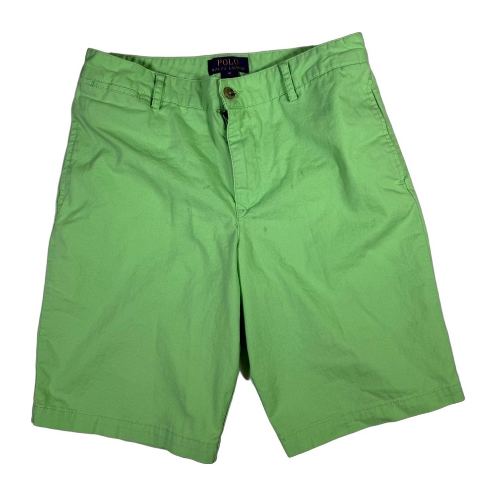 Polo Ralph Lauren Green Chino Shorts Women's Size 18 Preowned Casual